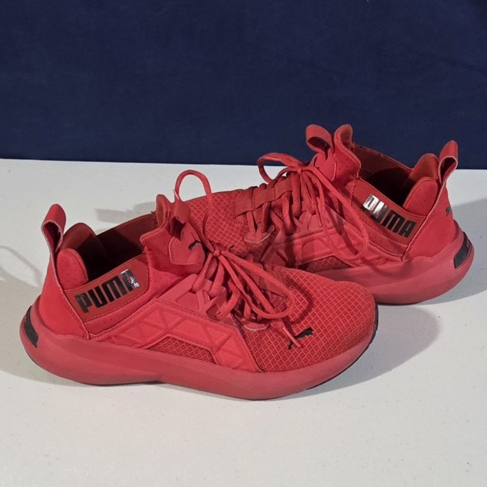 Red Puma Soft Ride Sneakers